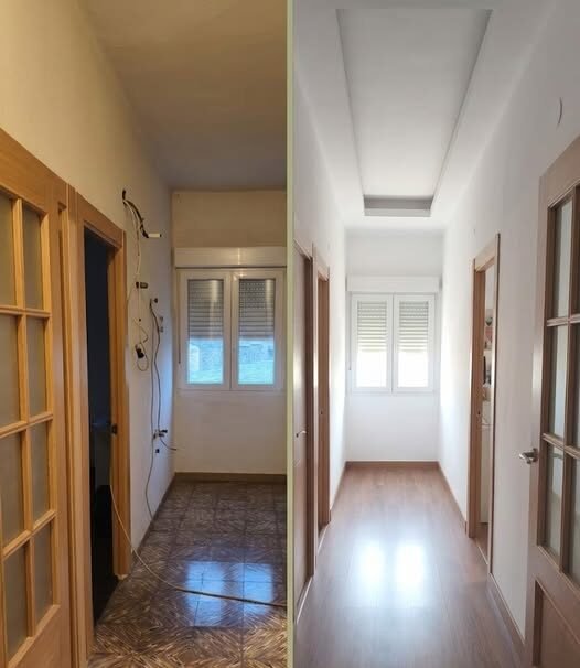 antes despues pintura ponferrada